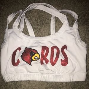 University of Louisville cheer sports bra